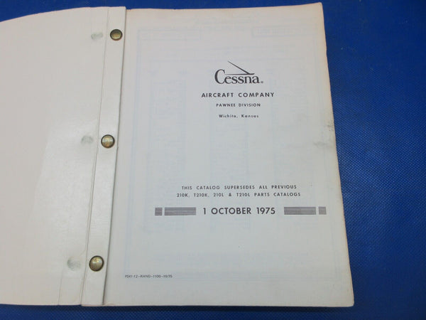 Cessna Centurion Series 1970 thru 1976 Parts Catalog P/N P541-12 (1024-1294)