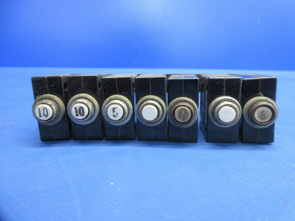 Piper PA-28-161 Warrior Circuit Breaker Set P/N 435-205-103 (0824-1020)