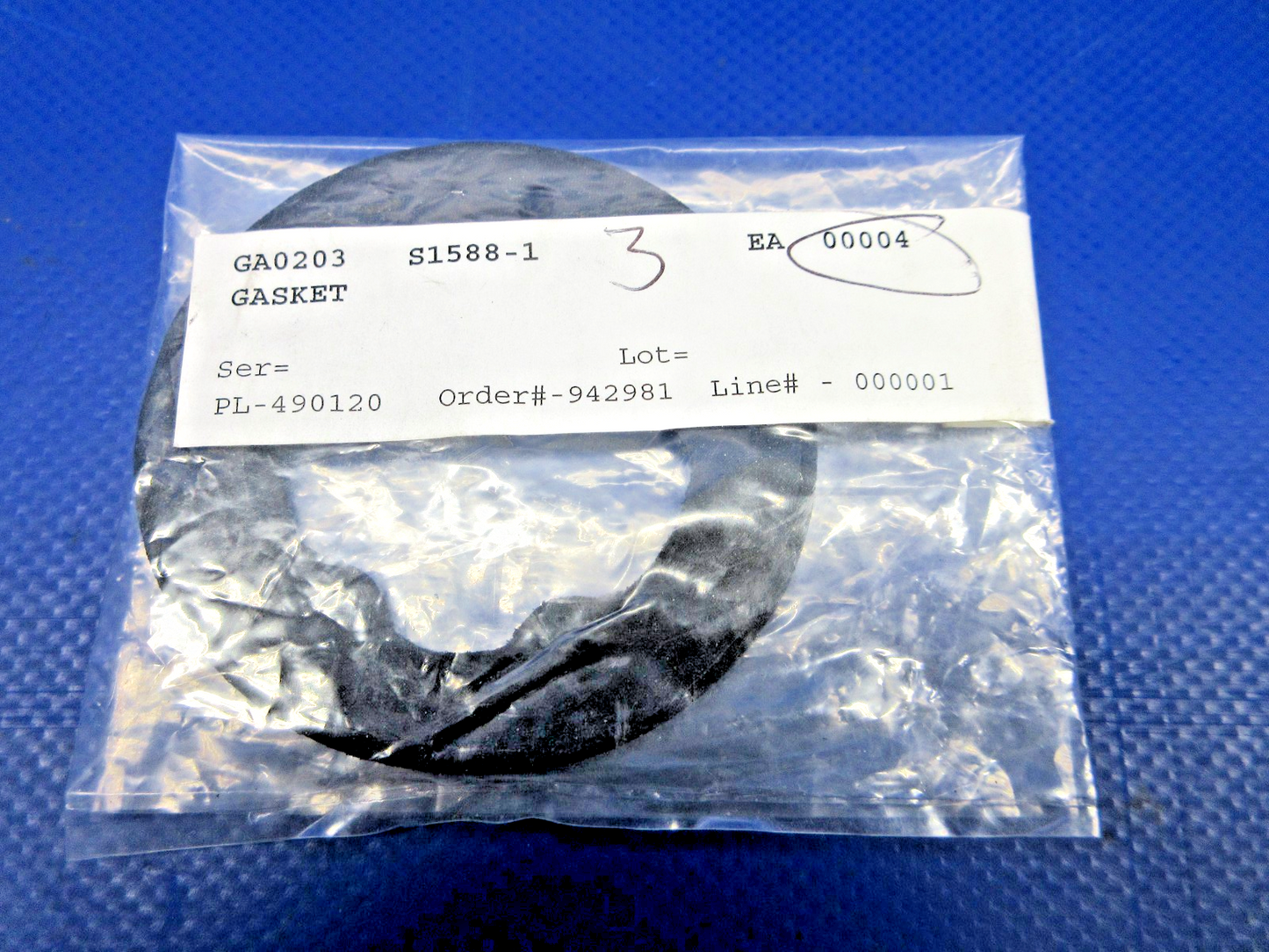 Cessna Fuel Transmitter Gasket w/8130 P/N S1588-1 LOT OF 2 NOS (0426-703)4