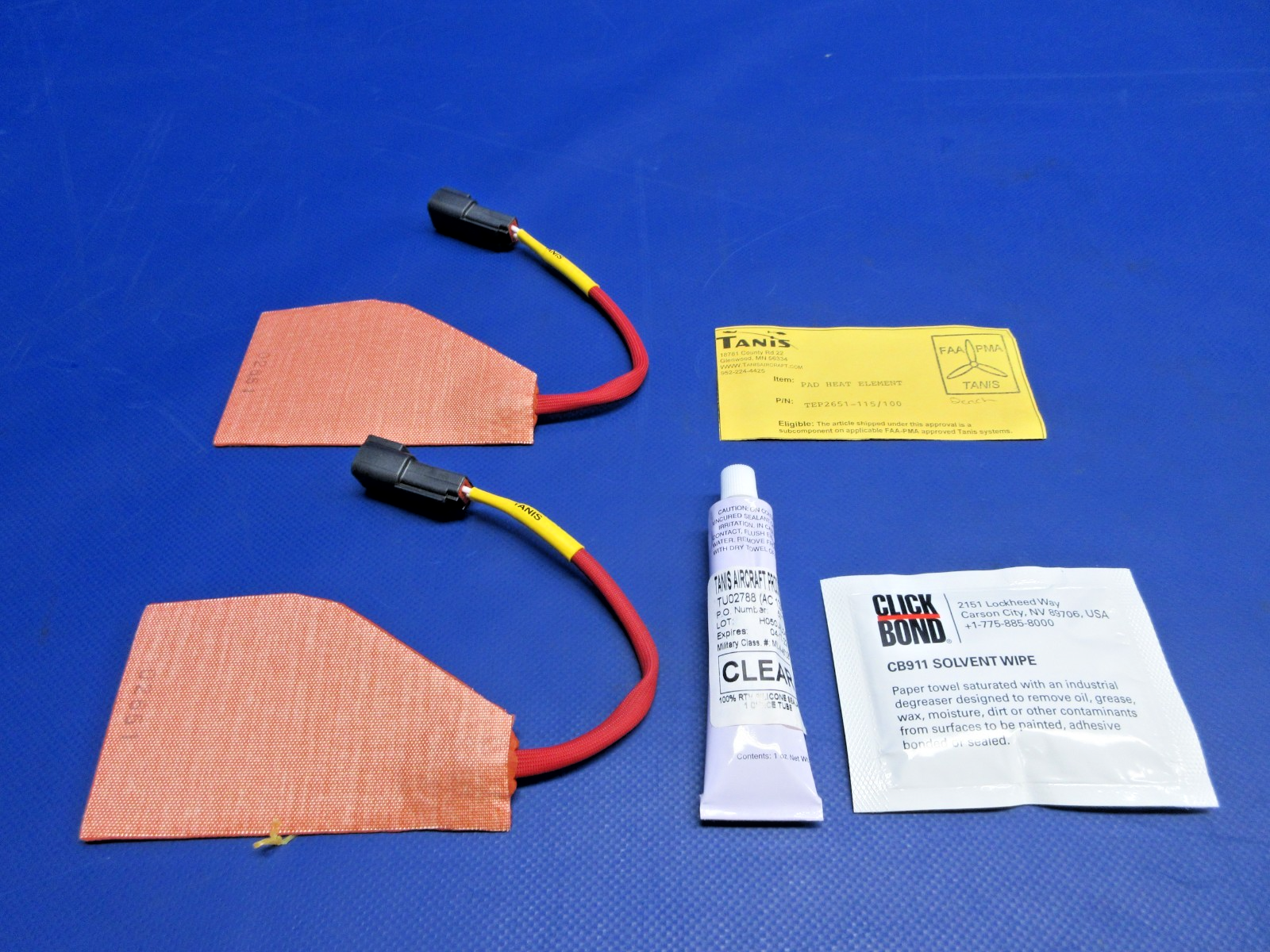 Tanis Engine Heating Pad Element Kit P/N TEP2651-115/100 NOS (0326-979)0