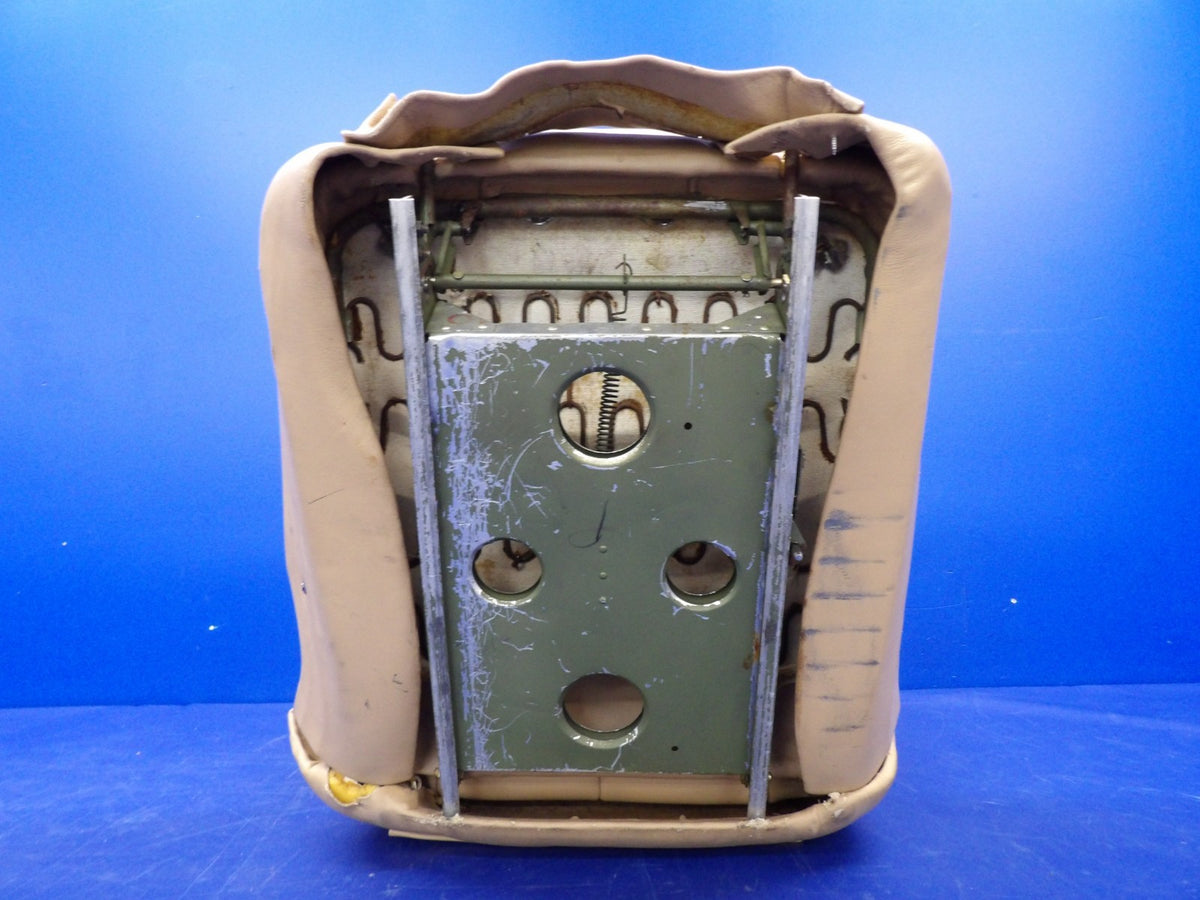 Cessna 421 Pilot Seat P/N 5119231-3 Tan Vinyl (0726-1241)6