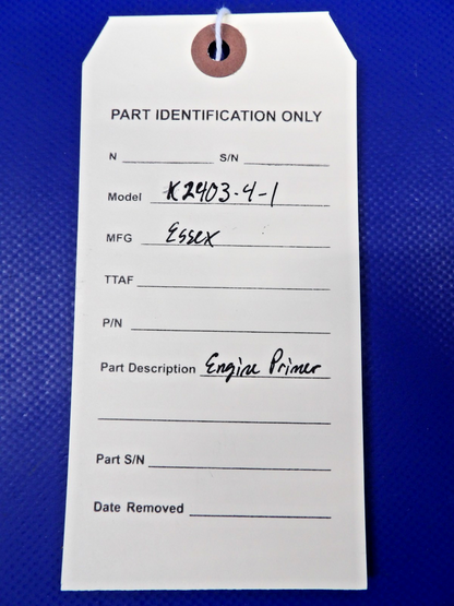 Essex K2403-4-1 Engine Fuel Primer (0526-1401)12