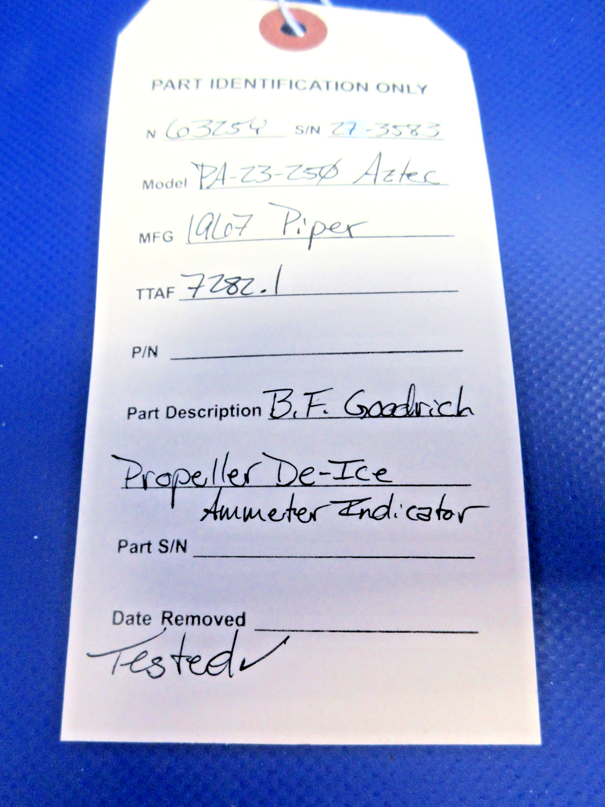 Piper B.F. Goodrich Propeller De-Ice Ammeter Indicator TESTED (0826-844)7