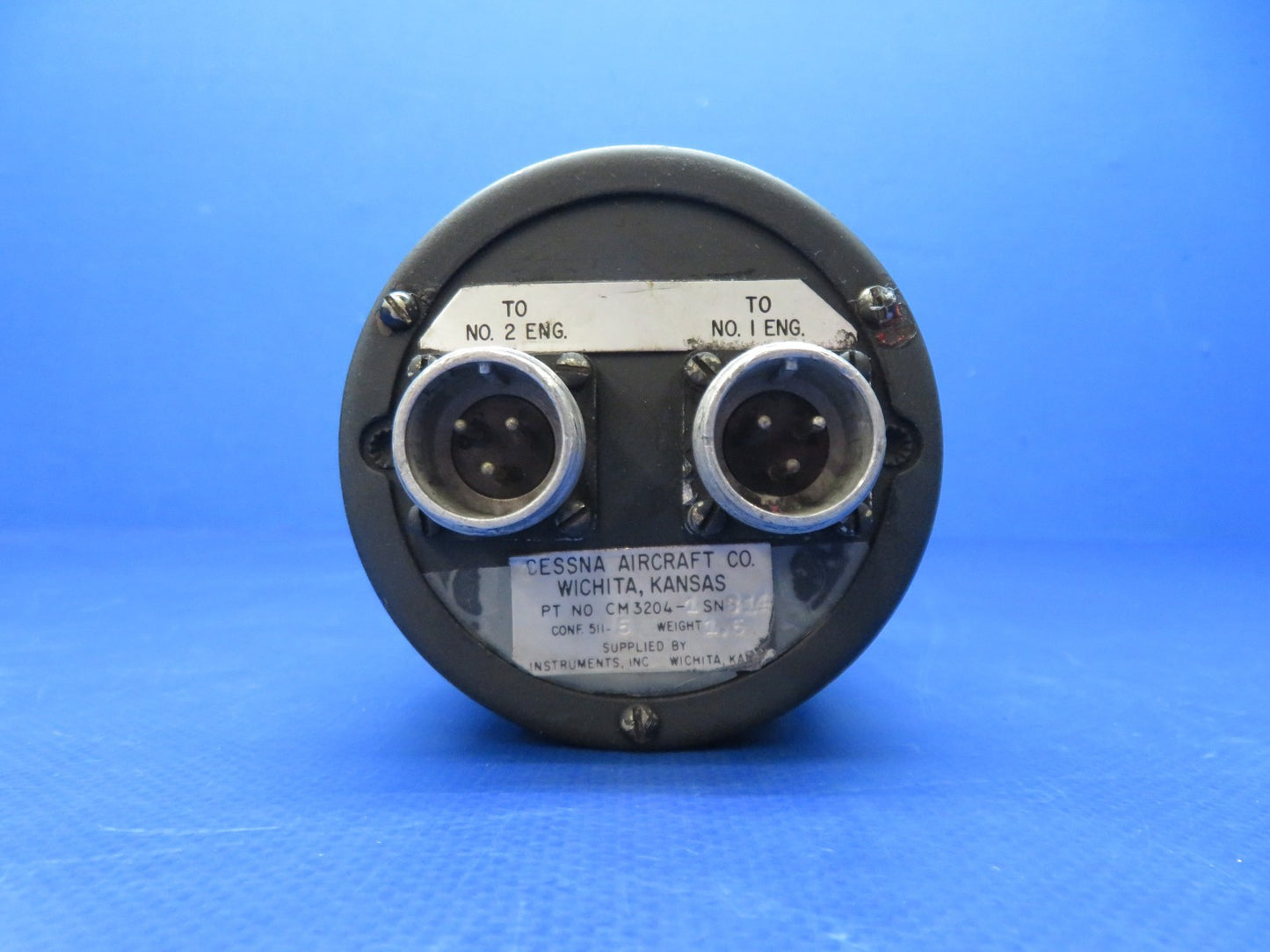 Cessna 421 Dual Tachometer w/ Connectors P/N CM3204-1 WARRANTY (0326-239)10
