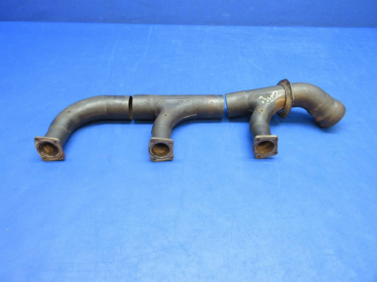 Cessna 421C RH Exhaust Stack Assy w/ Probe Holes P/N 9910295-16 (1123-853)0