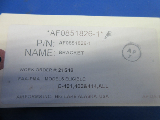 Cessna Inner Cylinder Baffle P/N AF0851826-1 NOS (1124-855)