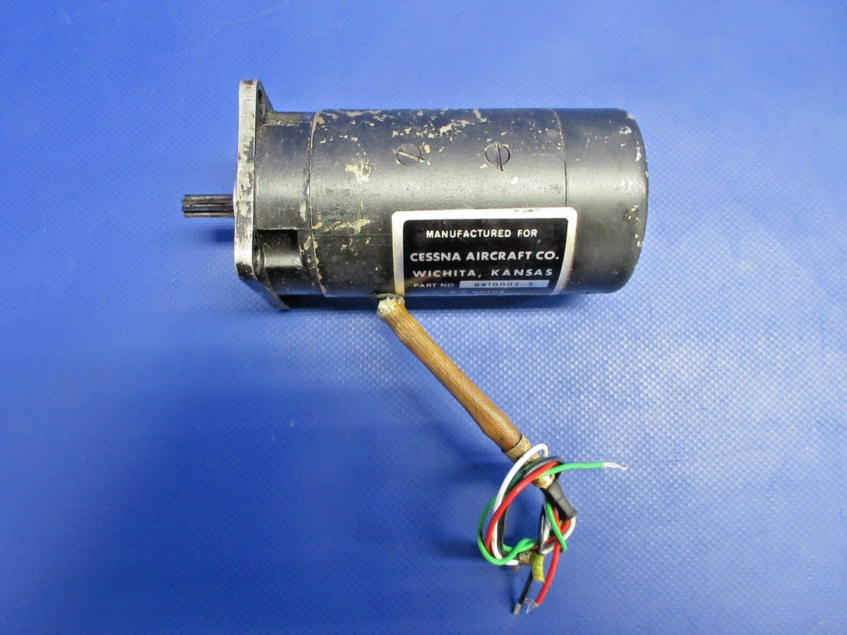 Cessna 310N Electro-Mech Landing Gear Motor 28V P/N 9910002-3 TESTED (0926-796)1