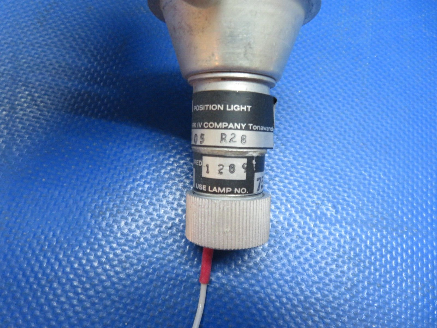 Glar-Ban 24 Volt Nav. Light Assy LH & RH w/ Lens 5105-G2-8B TESTED (1024-110)