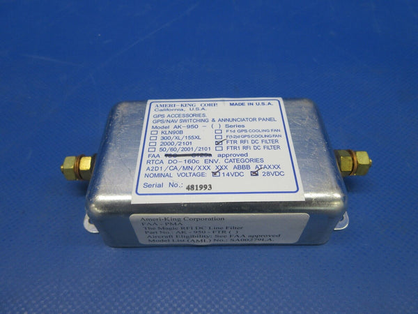 Ameri-King AK-950-FTR RFI Line Filter 14/28 V P/N AK-950-FTR NOS (0424-1189)