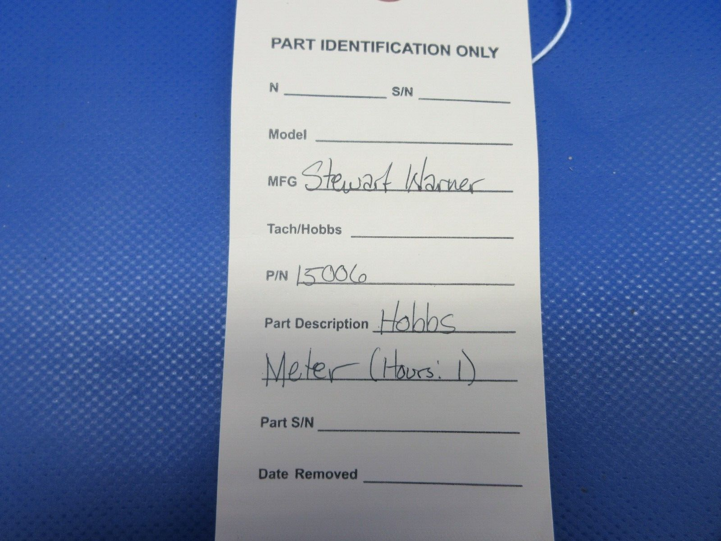 Stewart Warner Hobbs Meter P/N 15006 (0424-1123)
