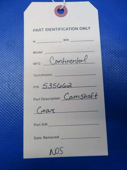 Continental Camshaft Gear P/N 535662 NOS In Box (0524-185)