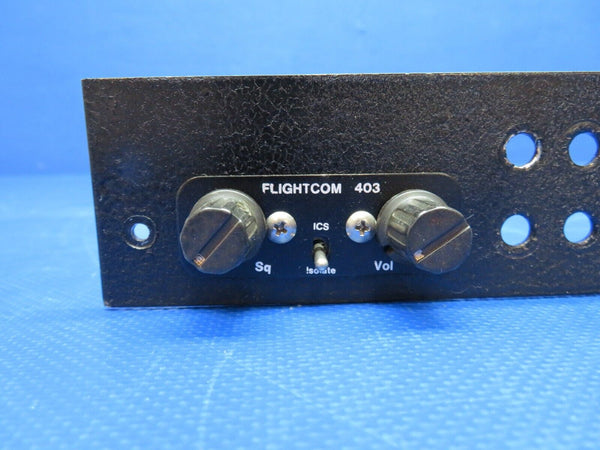 Flightcom 403 Intercom w/ Audio Jacks & Switches WARRANTY (0424-1795)