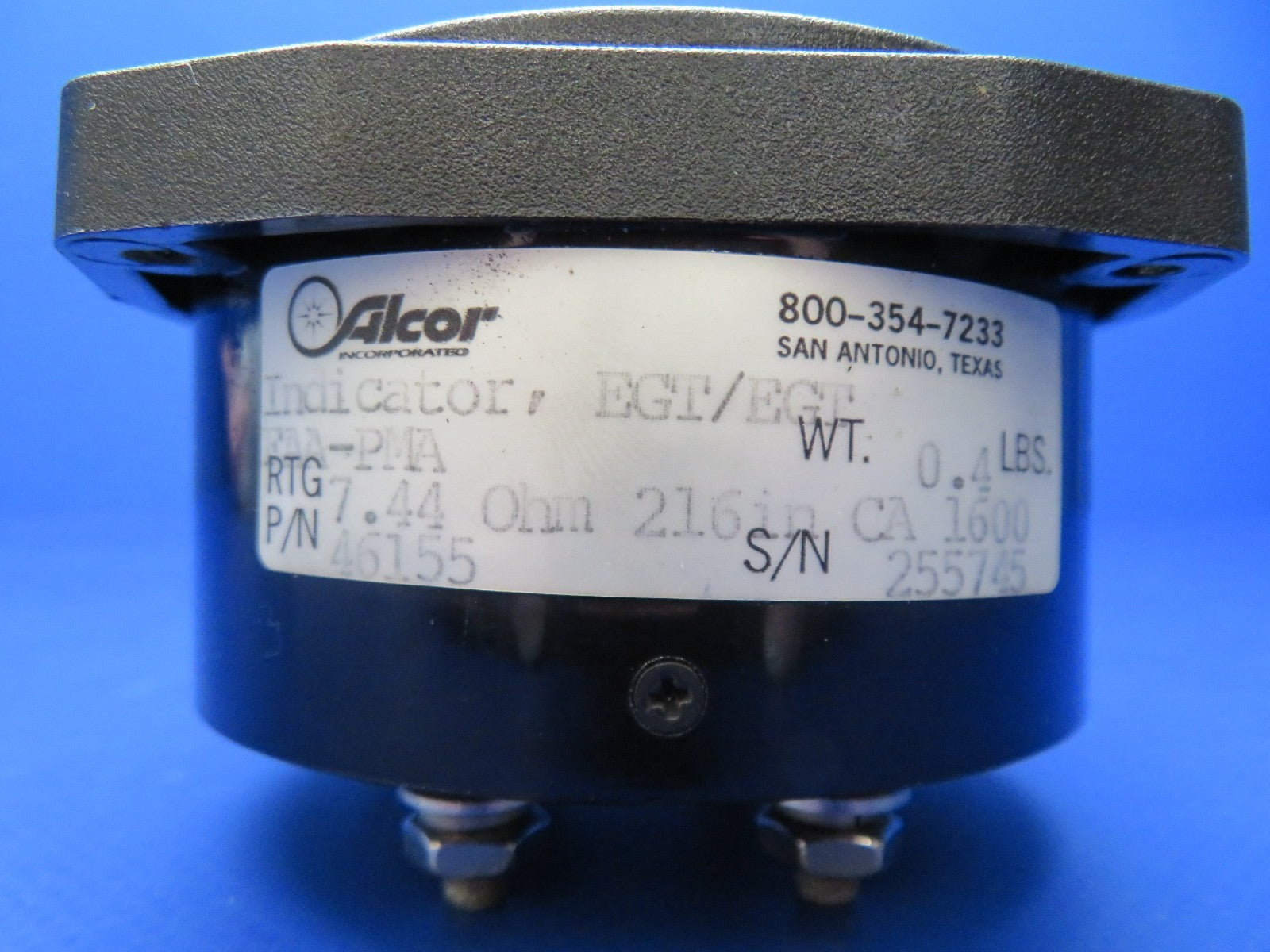 Cessna 421 Alcor Dual EGT Indicator P/N 46155 TESTED (0326-169)1