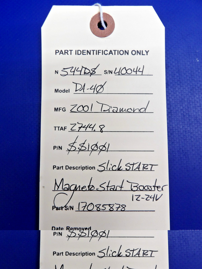 Diamond Slick Start Magneto Start Booster 12/24V P/N SS1001 TESTED (0626-1304)10