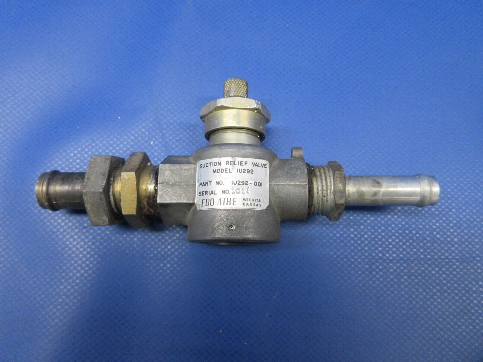 Bellanca 17-30A Viking Edo-Aire Suction Relief Valve P/N IU292 (0524-1292)