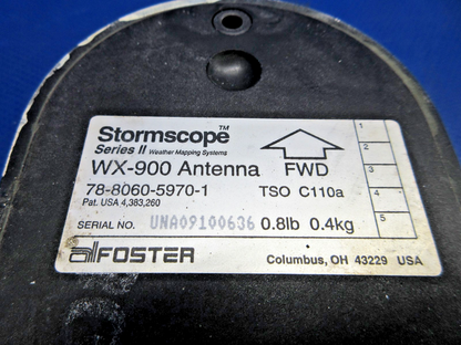Stormscope Series II WX-900 Antenna w/Connector P/N 78-8060-5970-1 (0926-805)4
