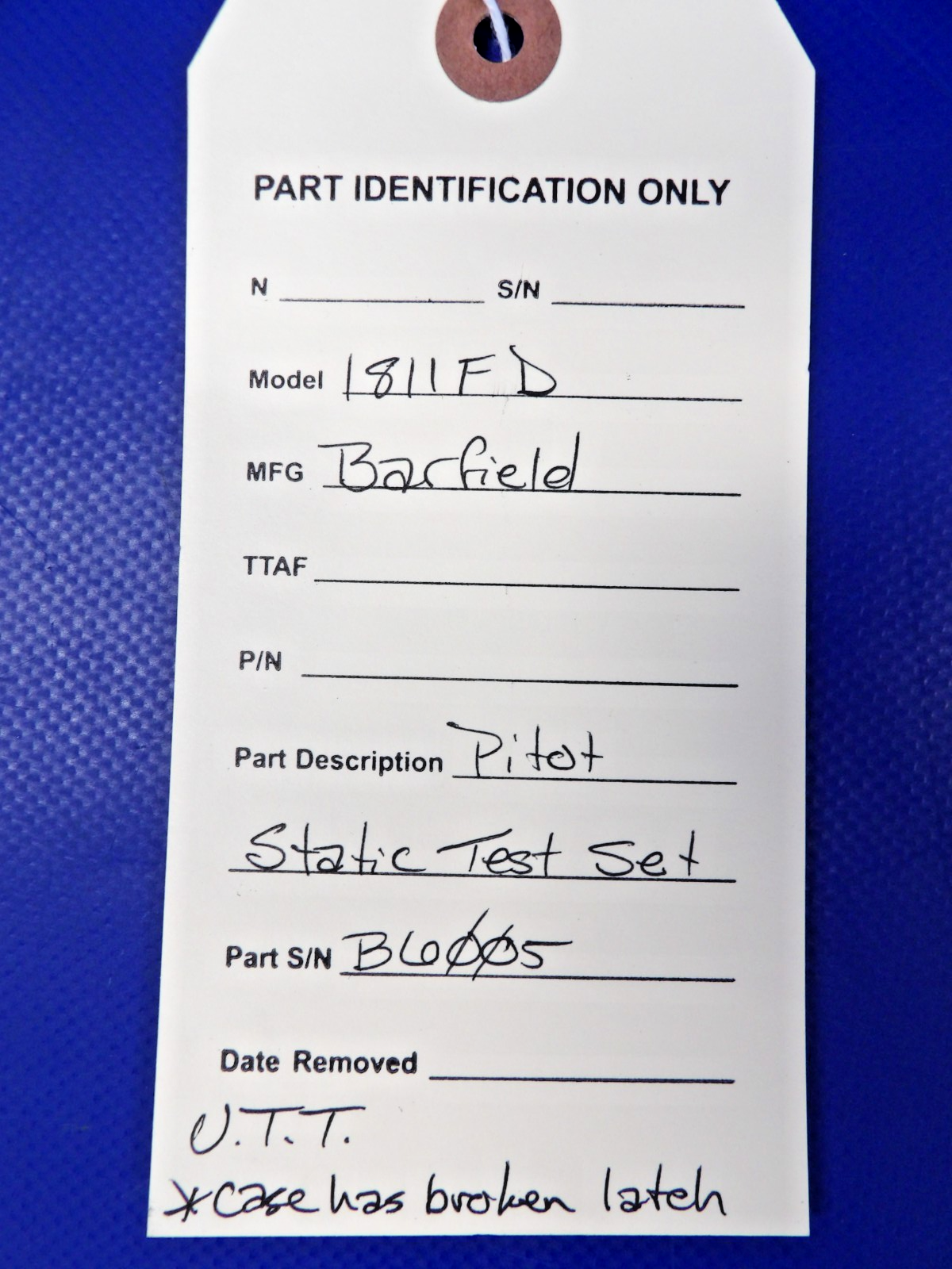 Barfield 1811FD Pitot Static Test Set WARRANTY (0626-1454)10