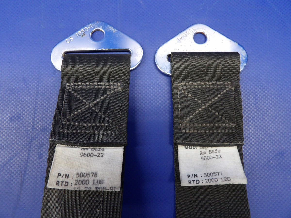 Beech 76 Duchess Am-Safe 9600-22 Seat Belt Rear Pilot P/N 500577 (0526-1301)1
