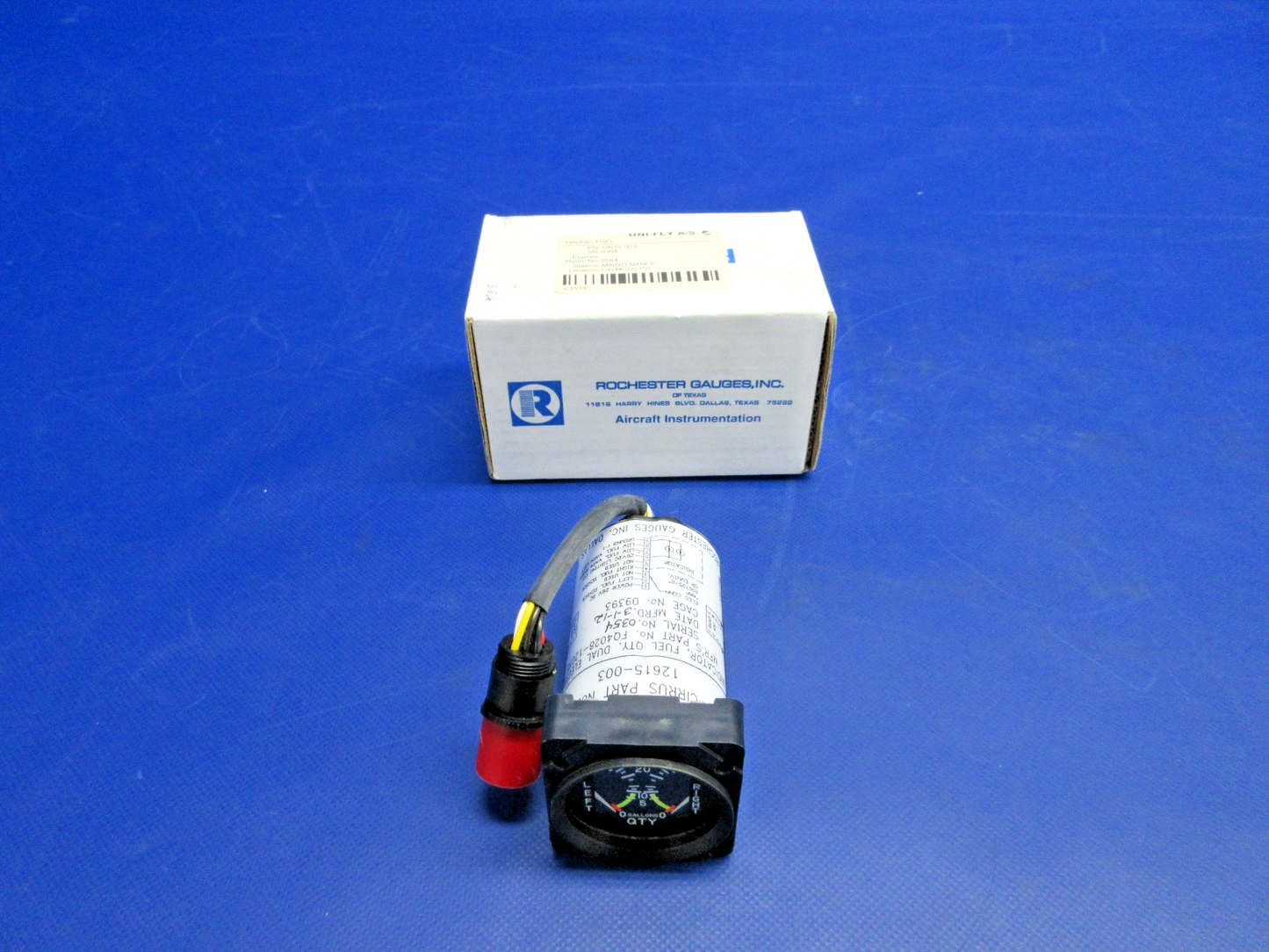 Cirrus Rochester Gauge Fuel Quantity Dual Indicator 12615-003 NOS (0326-968)0