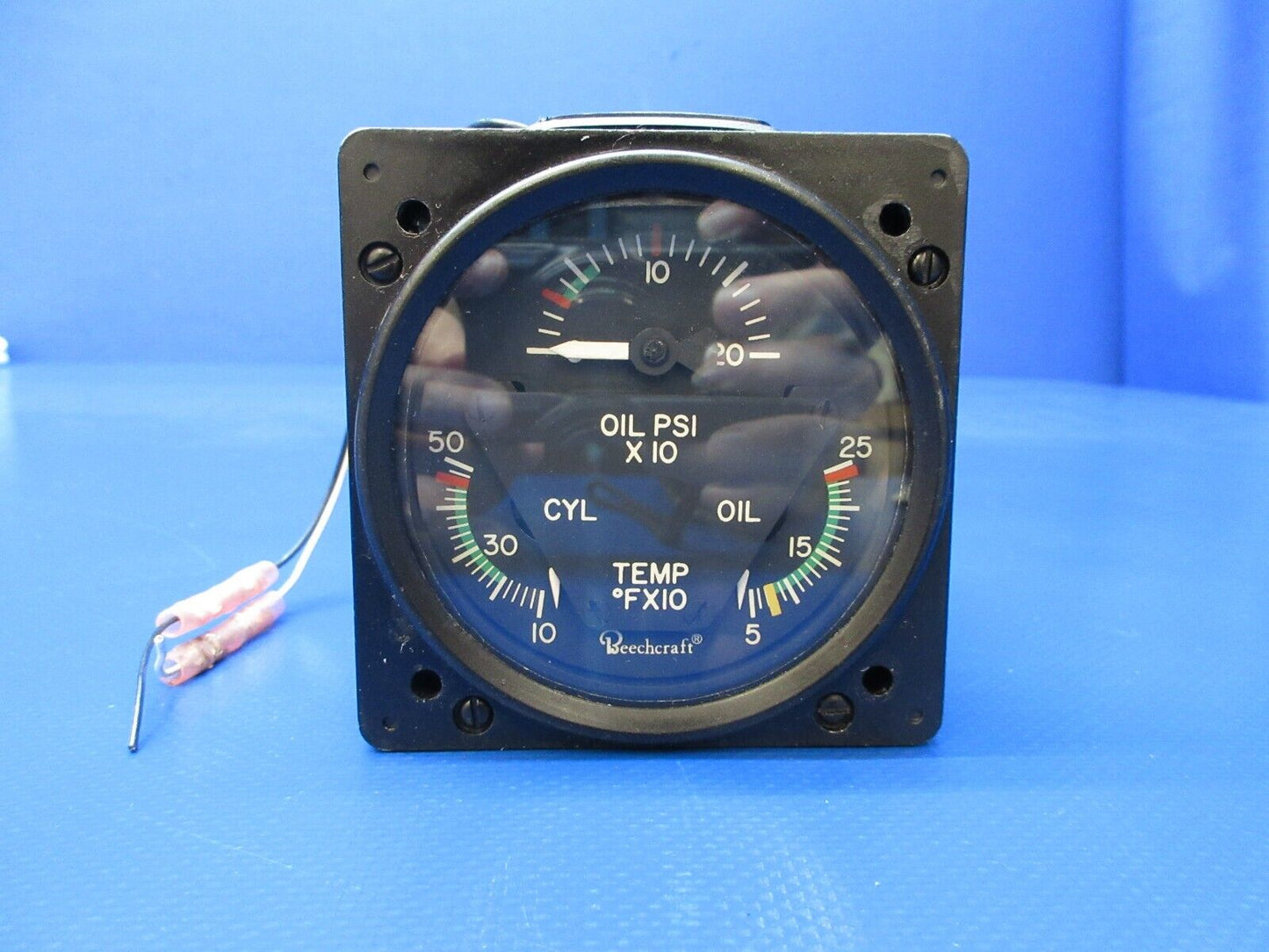 Edo-Aire Beechcraft 3-in-1 Engine Gauge P/N 22-804-032-11 (1224-1238)