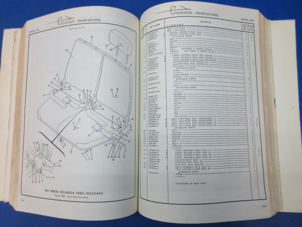 Cessna 182 & Skylane 1962 thru 1973 Parts Catalog P/N P515-12 (1024-1298)