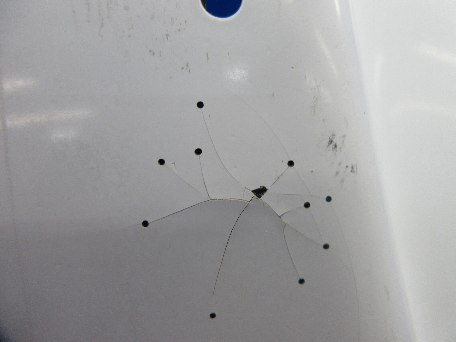Damaged Piper PA-38-112 Tomahawk Lower Engine Cowl P/N 77677-02 (1124-816)1