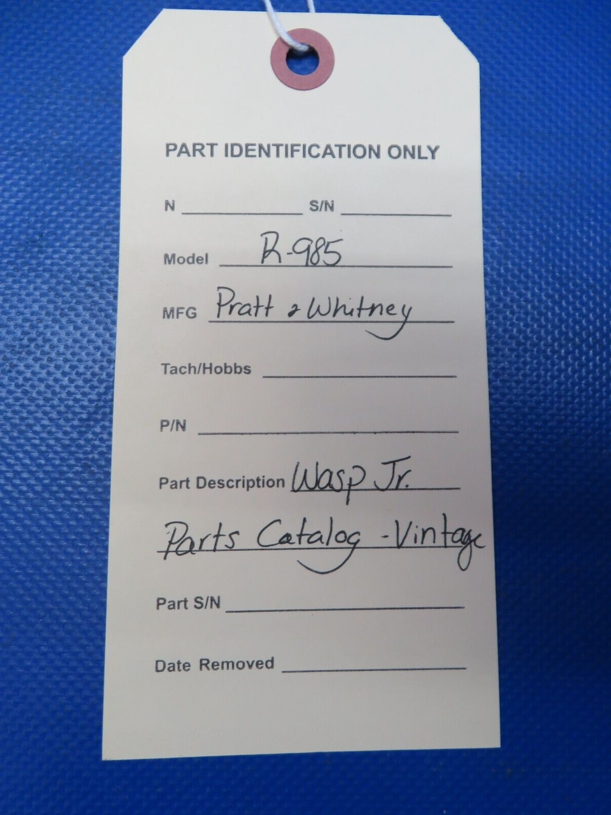 Pratt & Whitney R-985 Wasp Jr. Parts Catalog Vintage (1024-132)