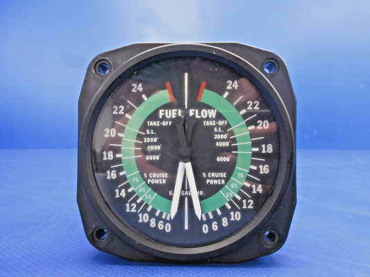 Piper PA-23-250 Aztec United Instruments Fuel P/N PM-44-11 WARRANTY (0726-730)0