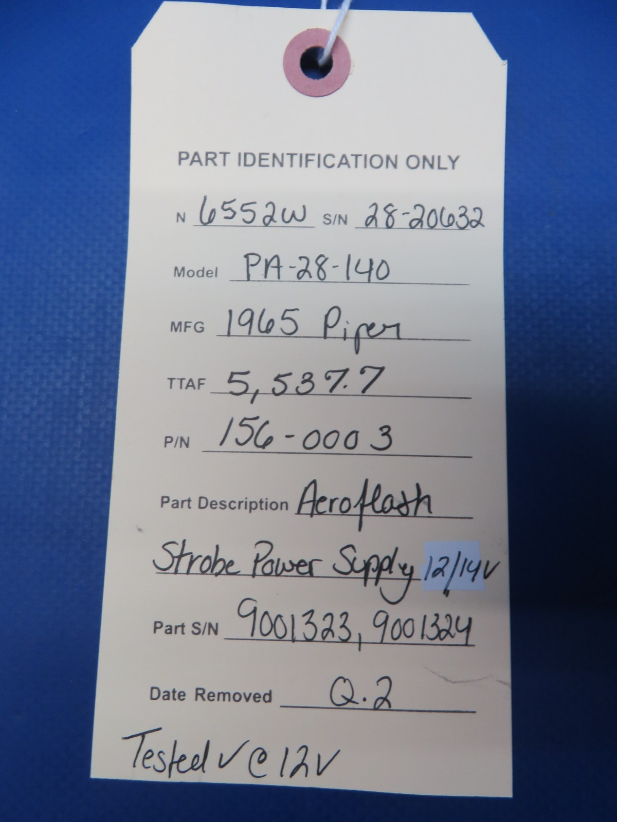Piper PA-28-140 Aeroflash Strobe Power Supply 12/14v 156-0003 TESTED (0326-179)8