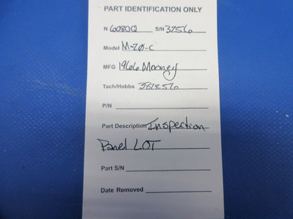 Mooney M20 / M20C Inspection Panel Lot (1024-867)