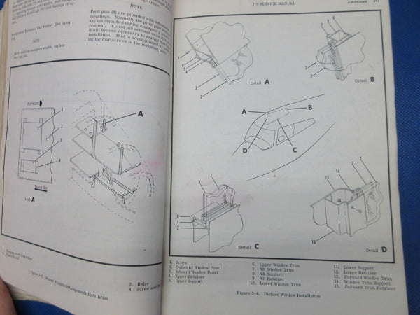 Cessna 310P & T310P 1968 Service Manual P/N D-656-13 (0924-1462)