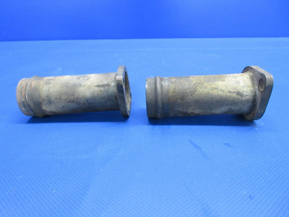 Cessna 172 Exhaust Riser w/ Clamps P/N 0450338-14 LOT OF 2 (0124-1430)9