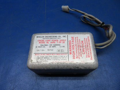 Cessna 337 / P337H Whelen Strobe Light Power Supply P/N A490 TESTED (0724-1228)