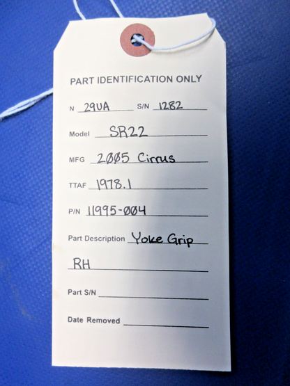 Cirrus SR22 Yoke Grip RH P/N 11995-004 (0926-830)12