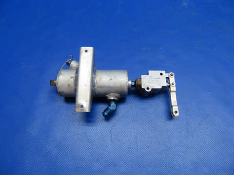 Mooney M20E Hydraulic Brake Reservoir Assy w/ Scott Valve P/N 7309  (0824-1733)