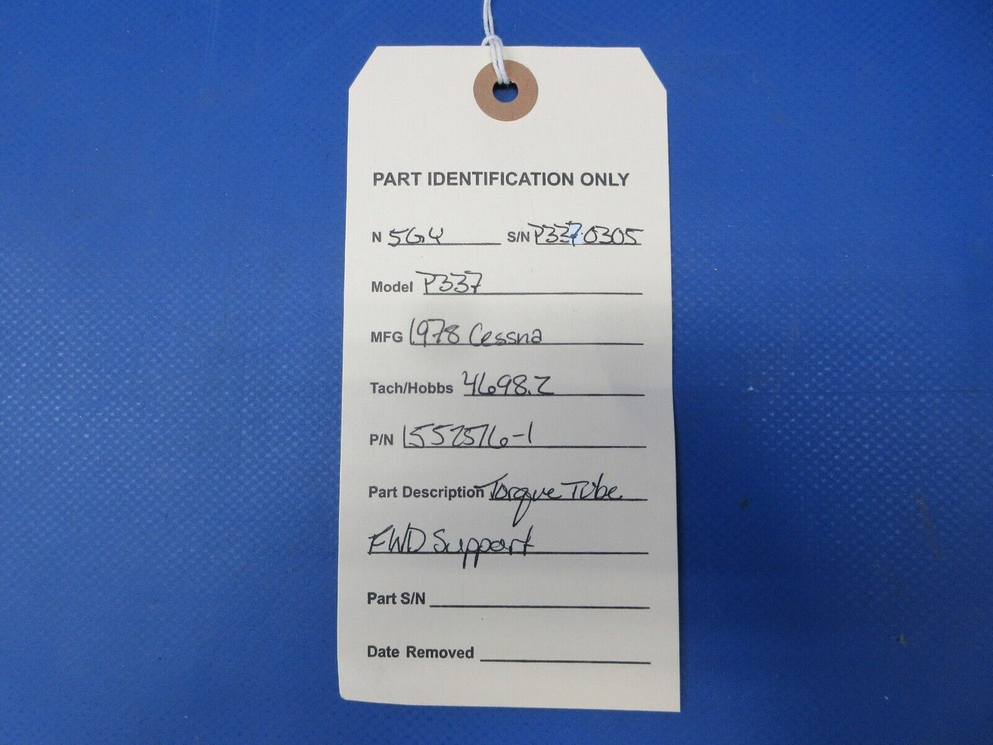 Cessna 337 / P337H Skymaster Torque Tube FWD Support P/N 1552516-1 (0724-1249)