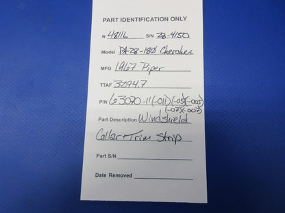 Piper PA-28-180 Windshield Collar & Trim Strip P/N 63070-11 (0725-2003)15