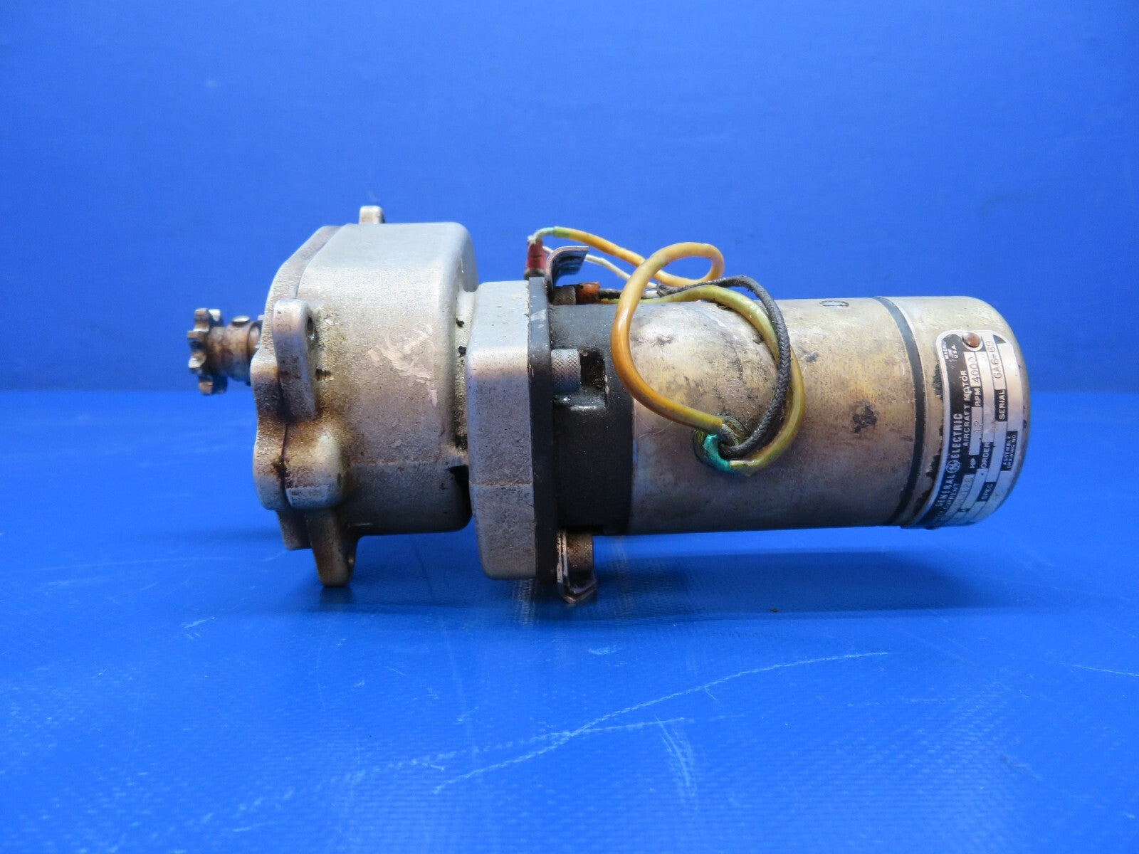Cessna 310 GE Flap Motor & Transmission 24V P/N 0861505-10, 0813603-2 (1119-337)12