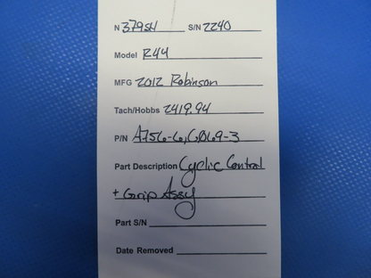 Robinson R44 Raven II Helicopter Cyclic Control & Grip P/N A756-6 (0724-2071)