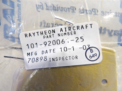 Beech Anti-Siphon Fuel Door P/N 101-920061-25 NOS (0326-1244)2