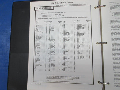 Cessna 150 1978 thru 1985 Parts Catalog Reprint P/N P657-1-12 (1024-1240)