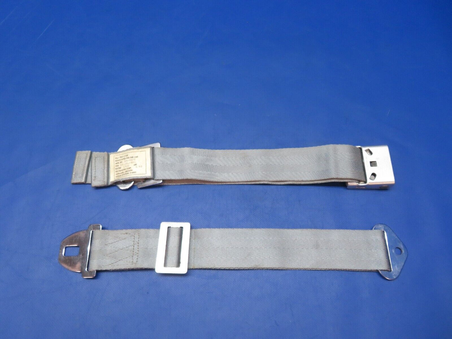 Am-Safe Lap Belt - Grey P/N 501301-401 (0523-963)