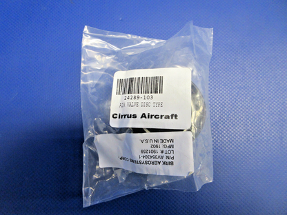 Cirrus SR20 / SR22 Cabin Air Valve P/N 24289-0103 NOS (0326-1009)2