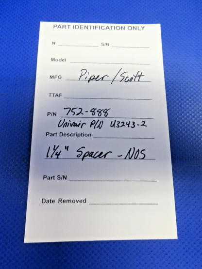 Piper / Scott 1-1/4" Spacer P/N 752-888 NOS (0926-726)9