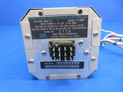 King KI-209 VOR/LOC Converter & GS Ind. 11-33V w/ 8130 P/N 066-3056-01 (0323-53)