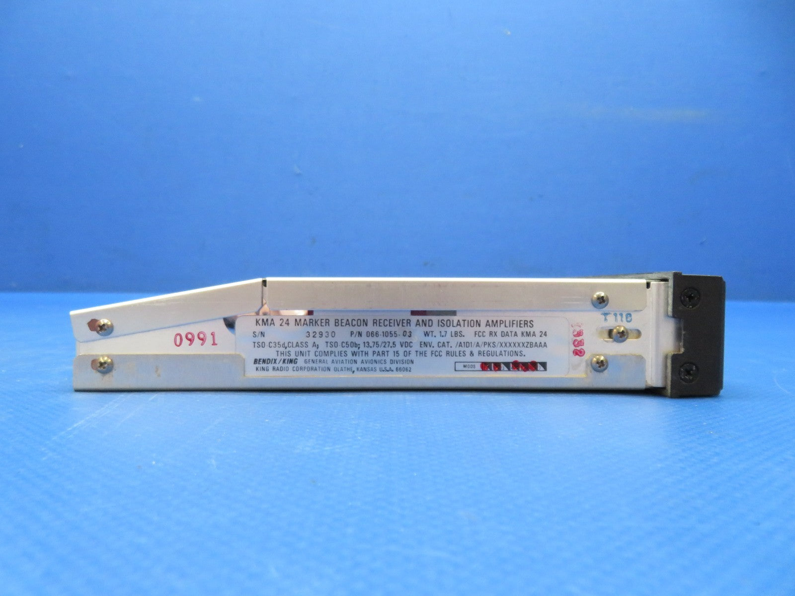 Bendix/King KMA24 Marker Beacon Receiver 14/28v 066-1055-03 WARRANTY (0725-210)8