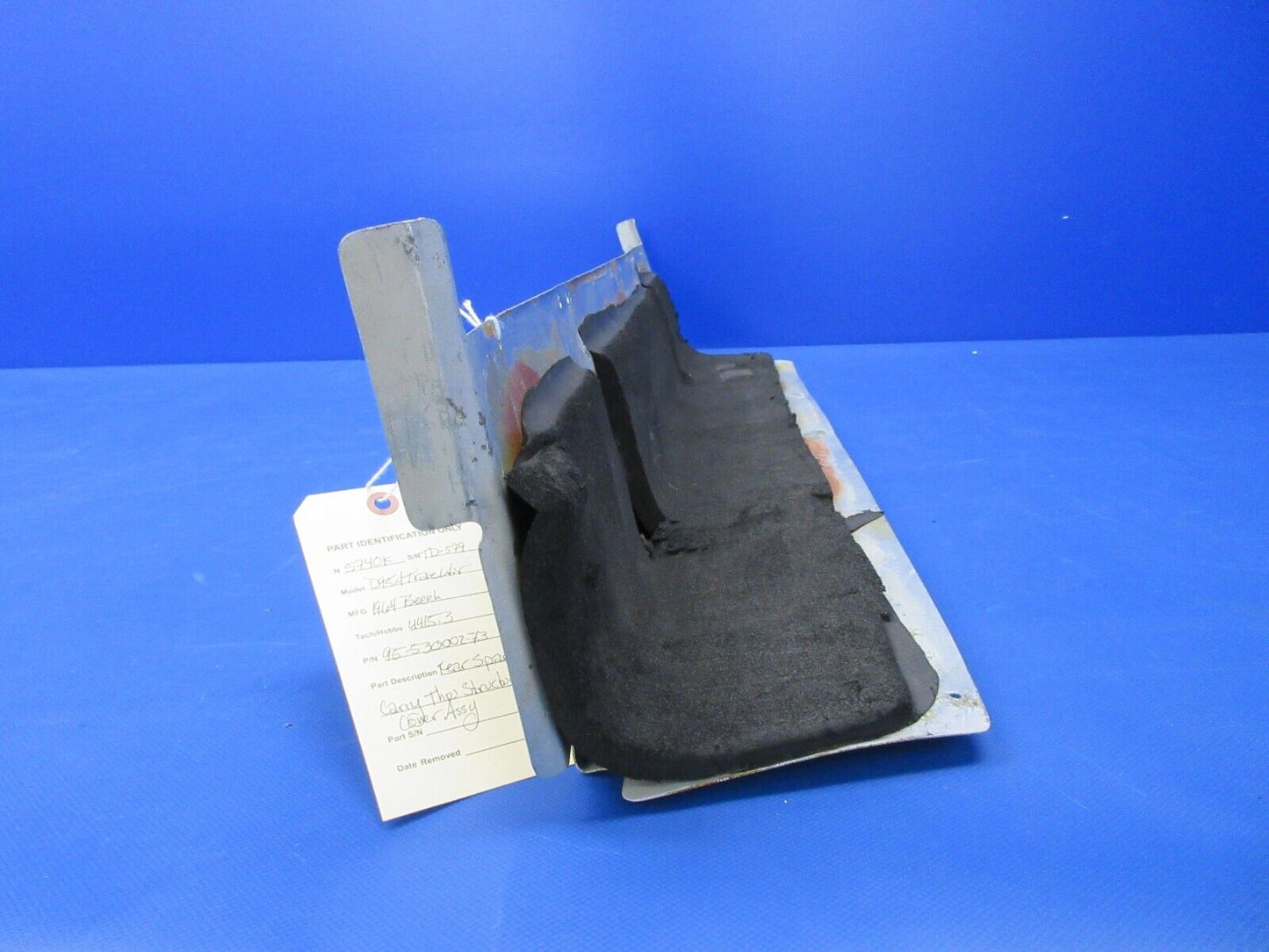 Beech 95 / D95A Travel Air Rear Spar Structure Cover 95-530002-73 (0424-668)