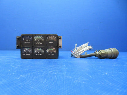 Enstrom 280FX Instrument Cluster Gauge 28v 22-169-09-3L WARRANTY (1024-208)
