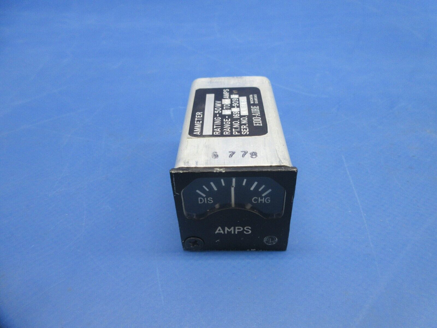 Edo-Aire Ammeter P/N 169AU-9093BWL (1124-785)