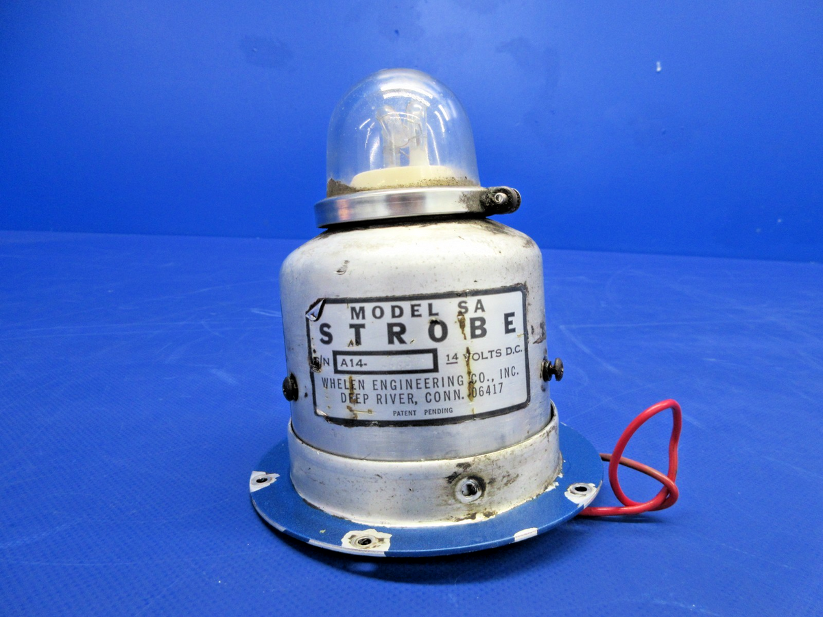 Beech 35 / A35 Bonanza Whelen Strobe Light 14V P/N SA TESTED (0726-901)2